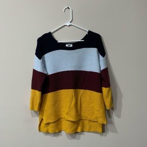 Old Navy color blocked sweater
